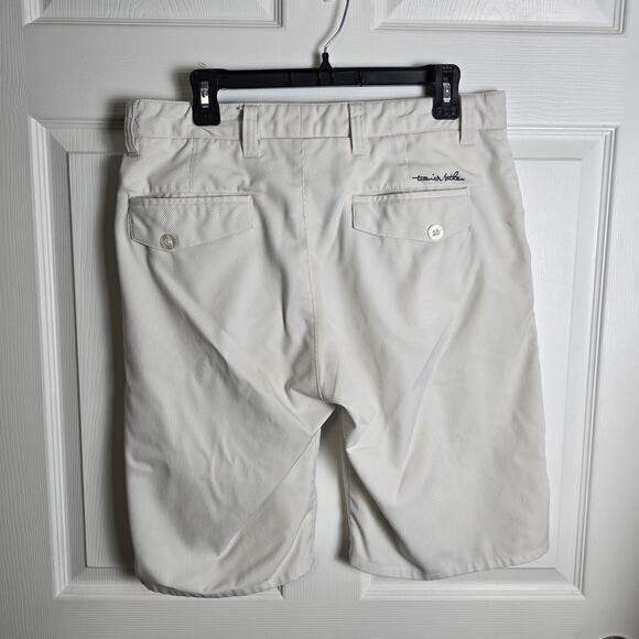 Travis Mathew Stripped Shorts-White-Men's 34 10.5 in inseam - Picture 3 of 7